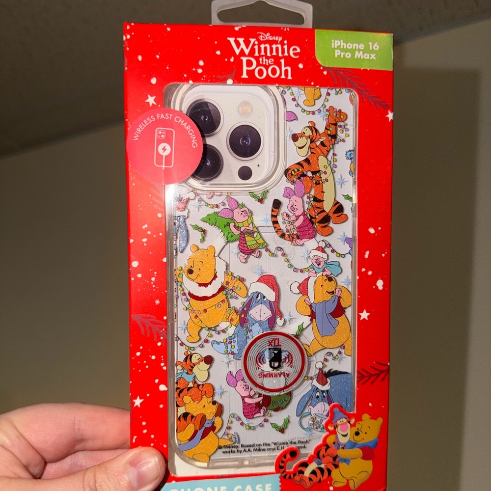 Disney Winnie the Pooh iPhone 16 Pro Max Case - Red and Multicolor